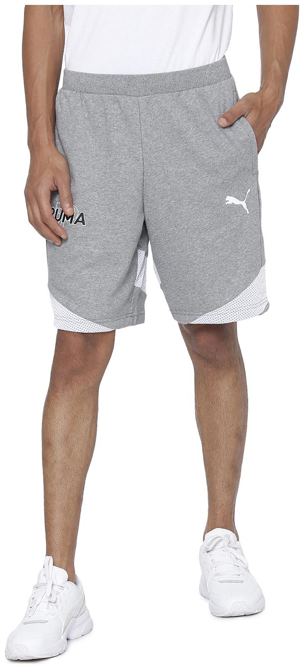 

Puma Men Grey Regular Fit Regular Shorts