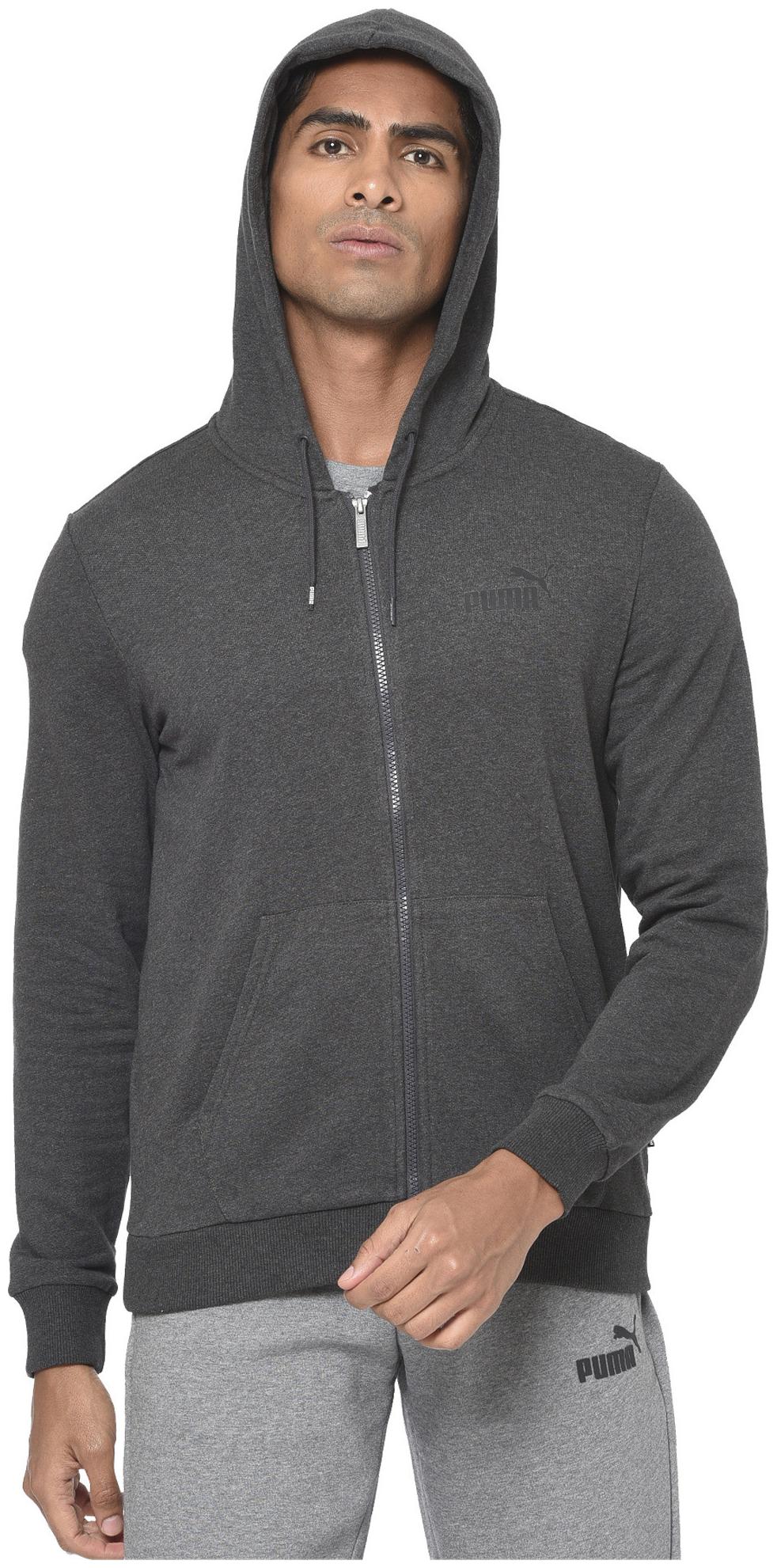 

Puma Men Grey Solid Quilted jacket