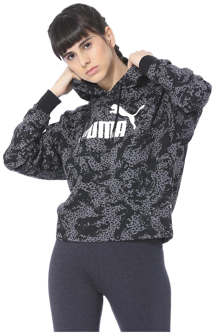 

Puma Women Printed Sweatshirt - Black