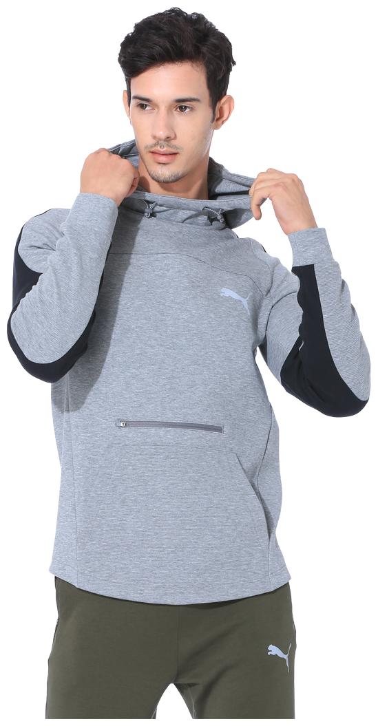 

Puma Men Grey Hooded Hoodie