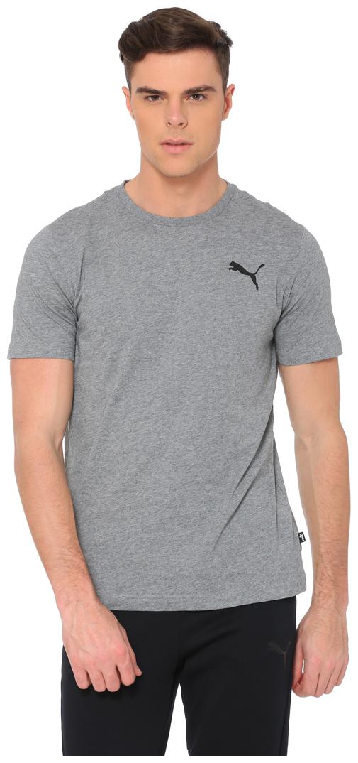 

Puma Men Grey Regular fit Cotton Round neck T-Shirt - Pack Of 1
