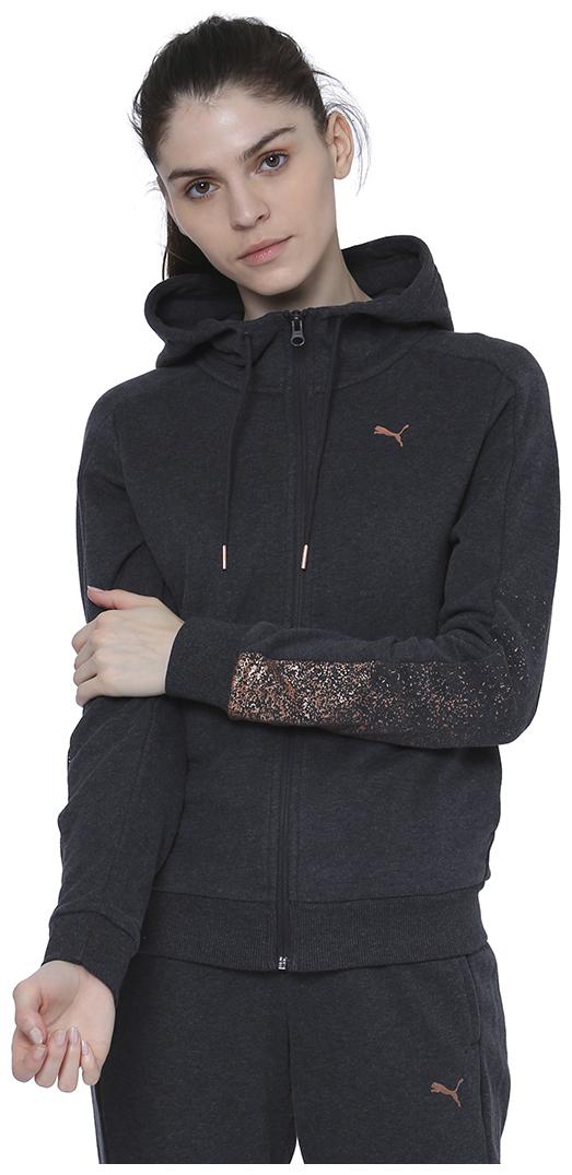 

Puma Women Solid Hoodie - Grey
