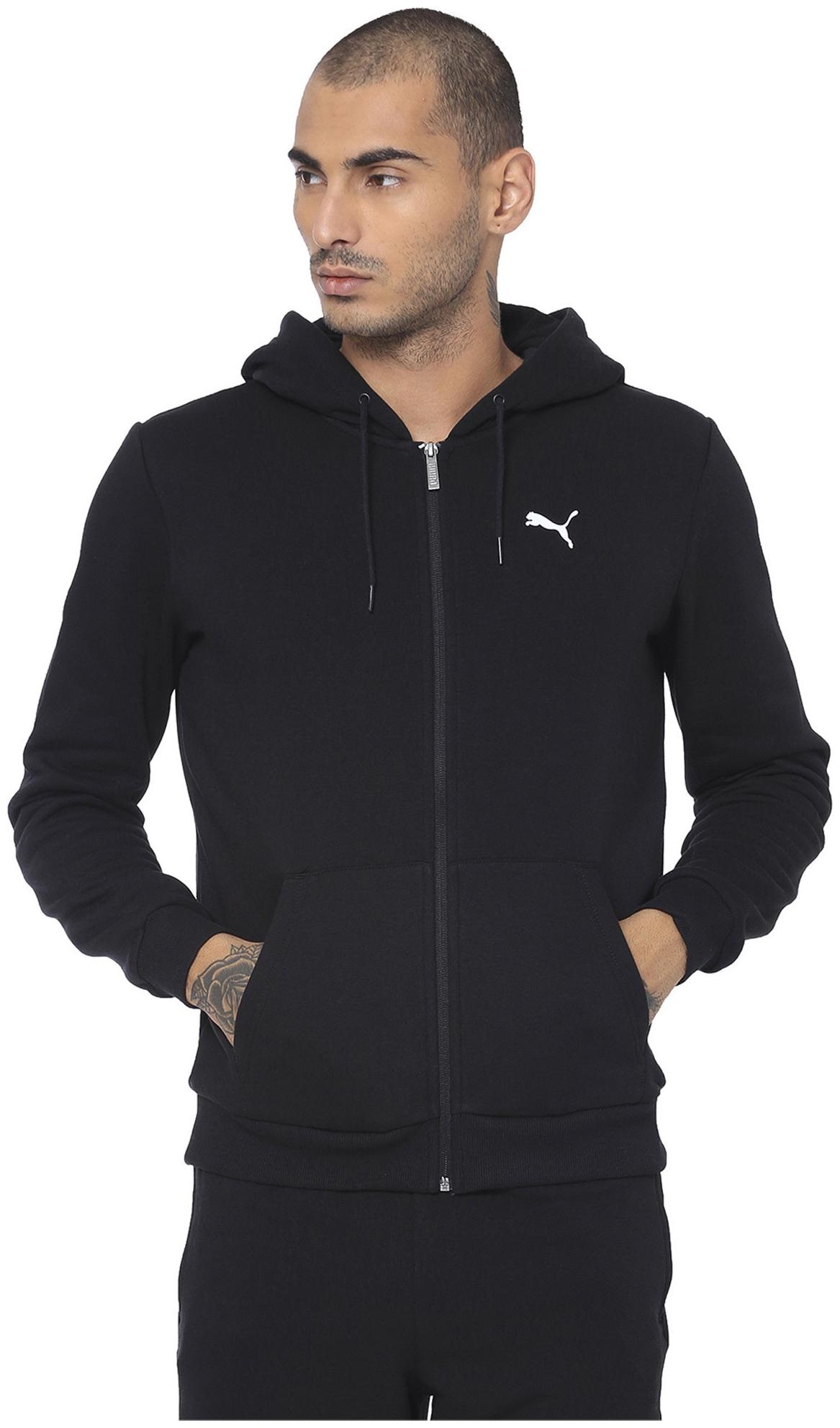 

Puma Men Black Solid Quilted jacket