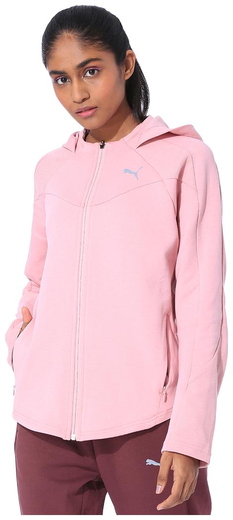 

Puma Women Striped Regular Jacket - Pink
