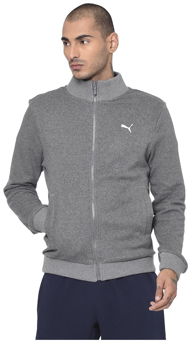 

Puma Cotton blend Men Grey Quilted Jacket