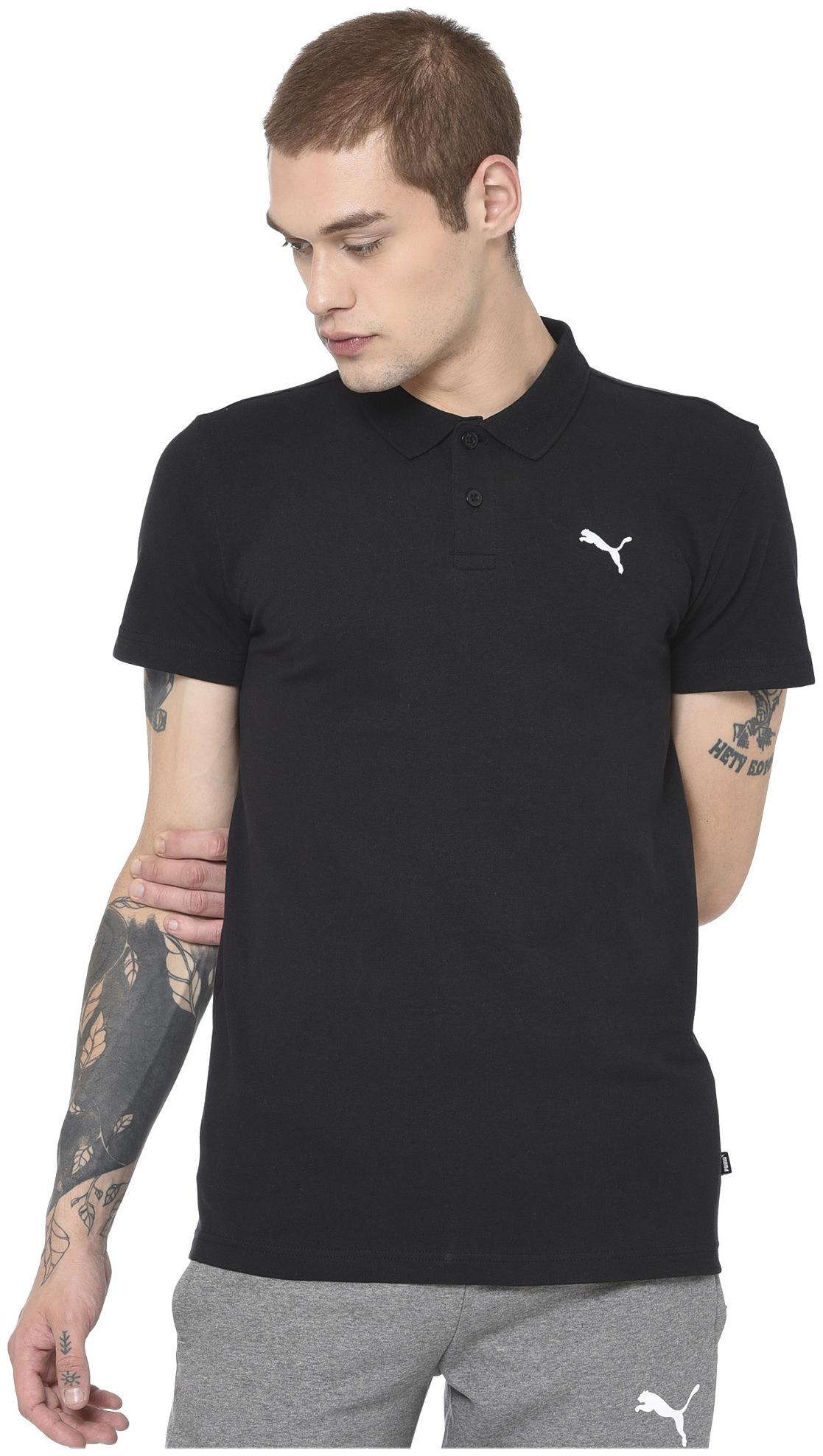 

Puma Men Black Regular fit Cotton Polo collar T-Shirt - Pack Of 1