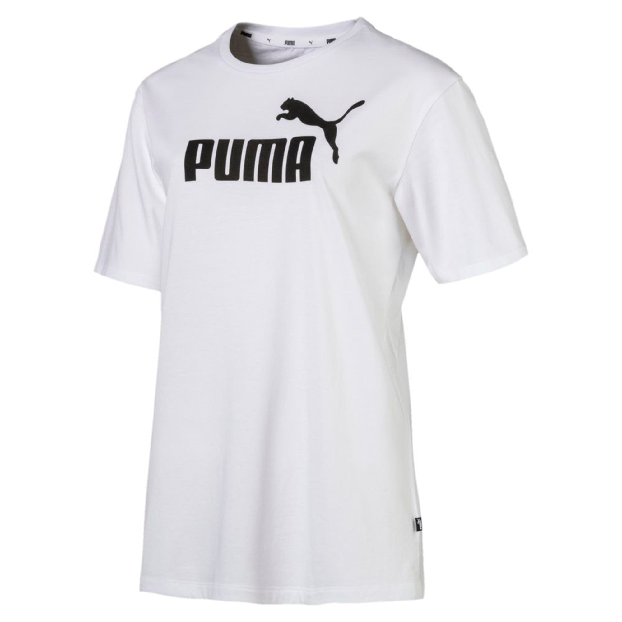 

Puma Women White Regular fit Round neck Cotton T shirt