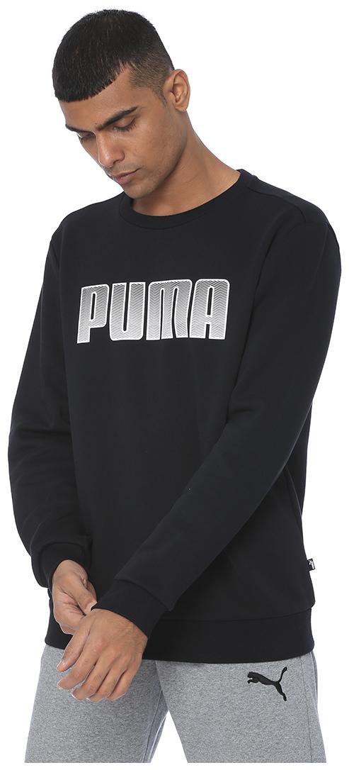 

Puma Men Black Round neck Sweatshirt