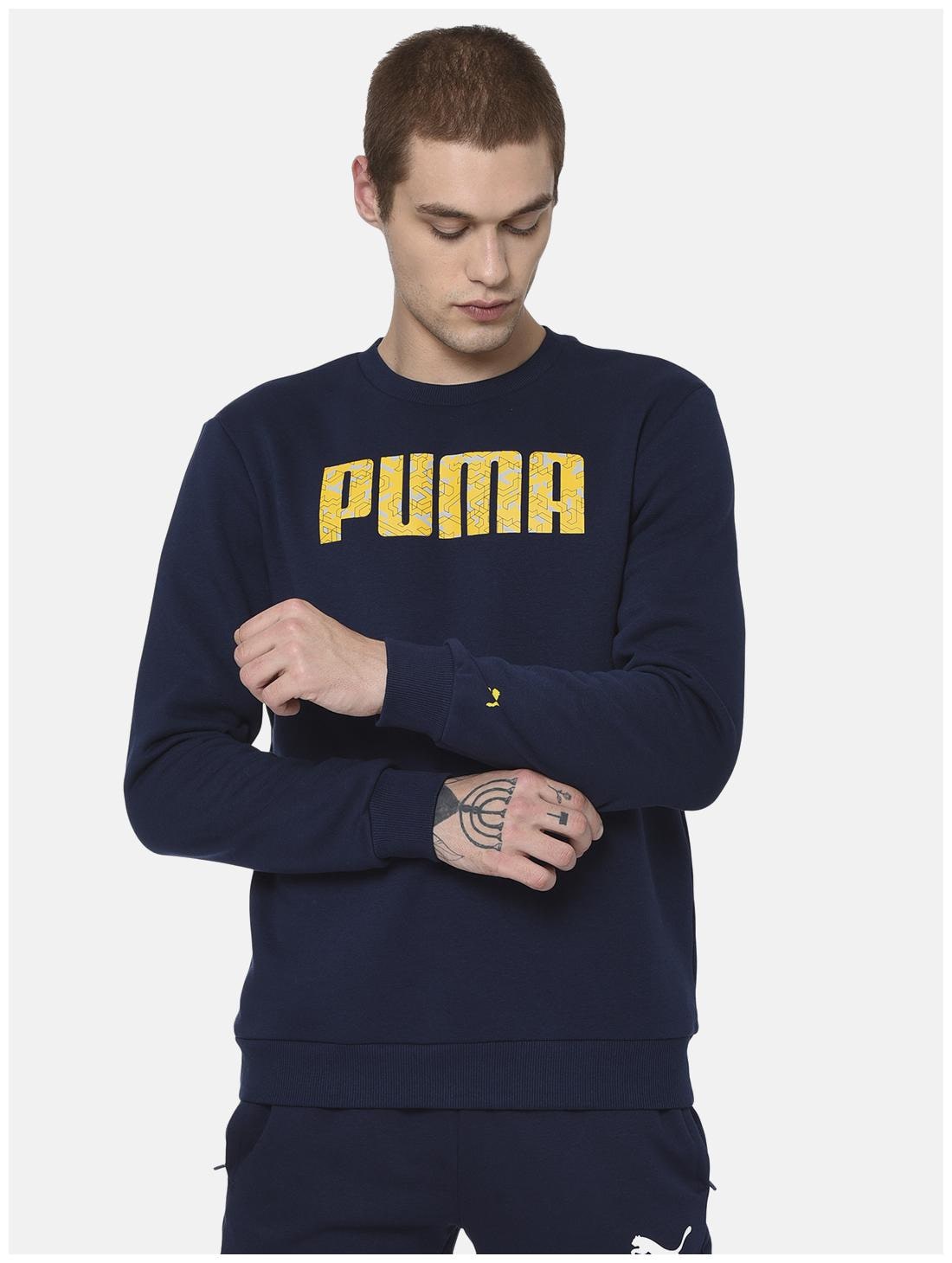 

Puma Men Blue Round neck Sweatshirt