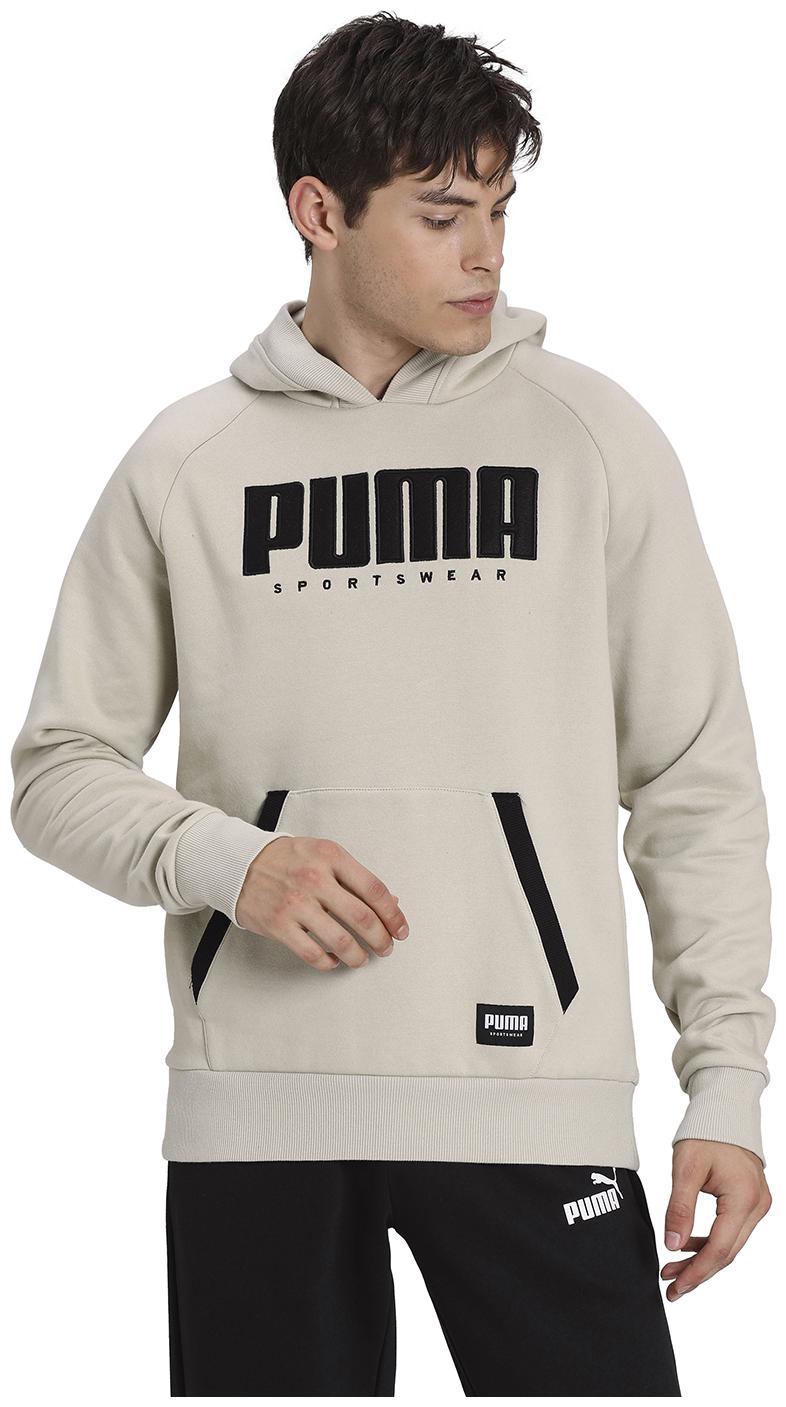 

Puma Men Beige Hooded Hoodie