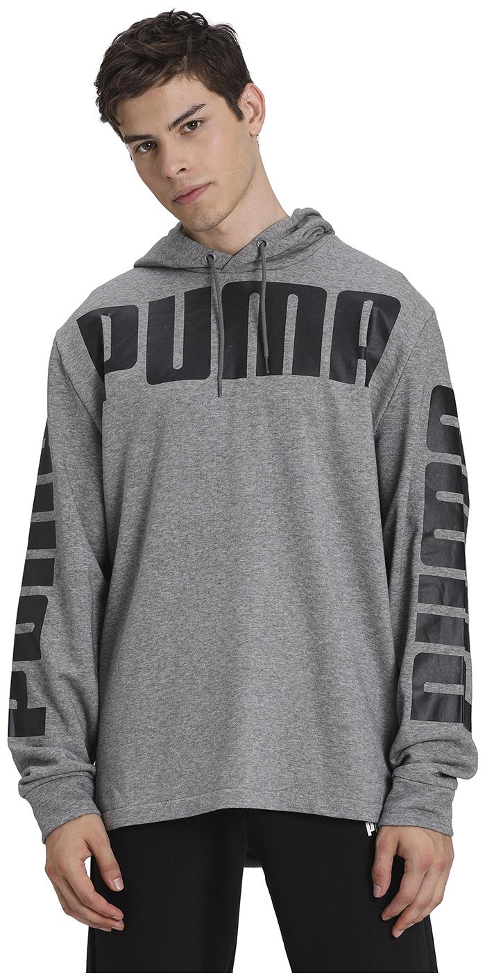 

Puma Men Grey Hooded Hoodie