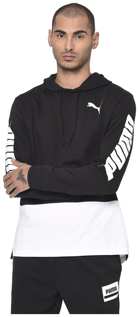

Puma Cotton Blend Men Black Pullover