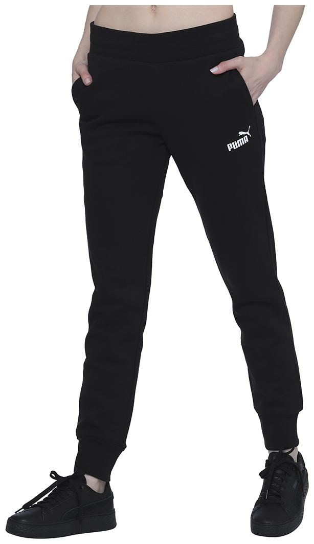 

Puma Cotton Blend Black Solid Joggers For Women