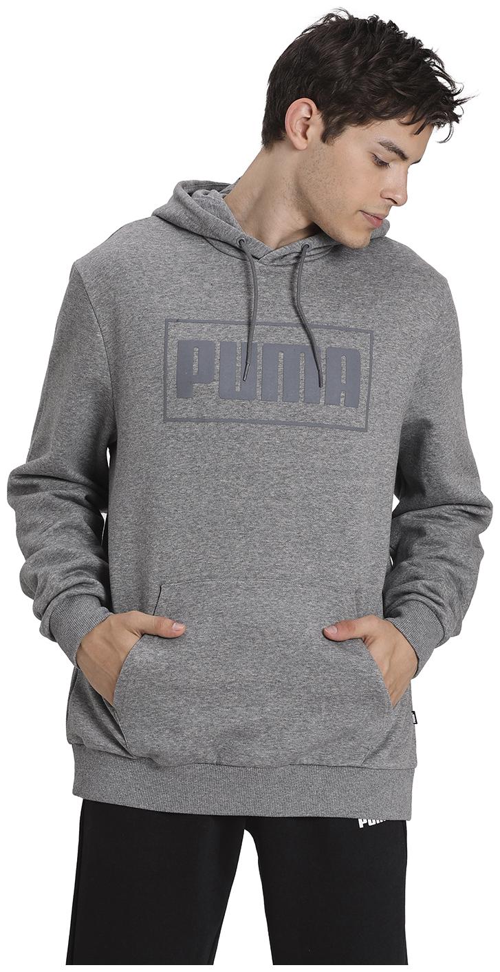 

Puma Men Grey Hooded Hoodie