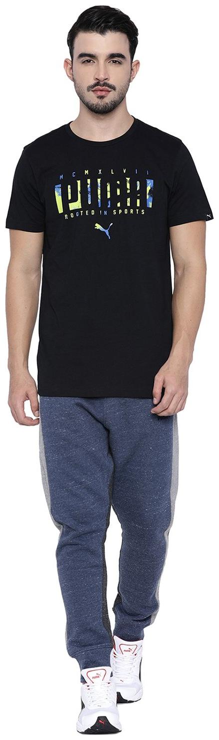 

Puma Men Black Solid Regular fit Track pants