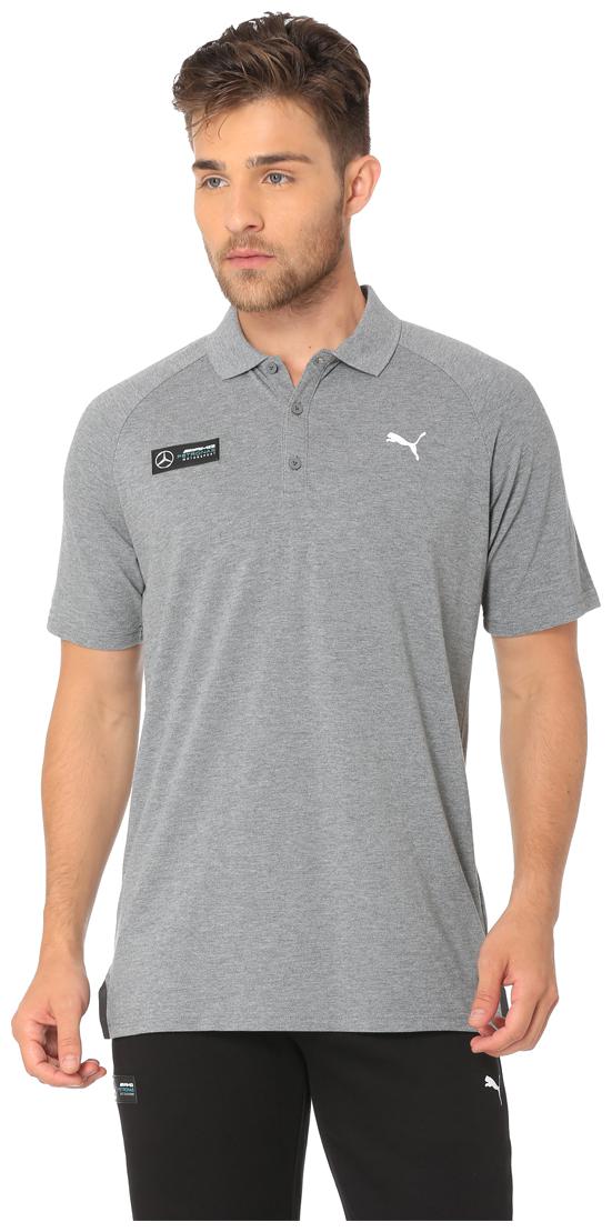 

Puma Men Grey Regular fit Cotton Polo collar T-Shirt - Pack Of 1