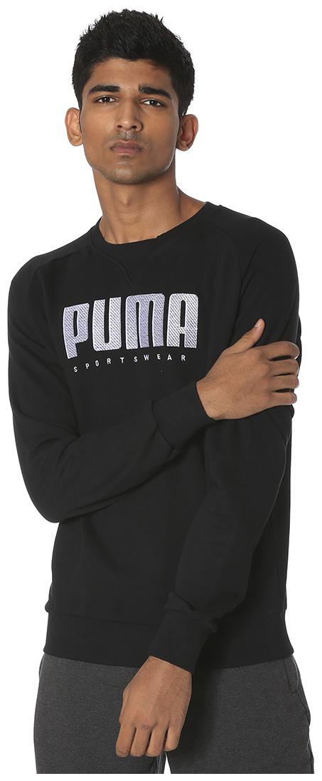 

Puma Men Black Round neck Sweatshirt