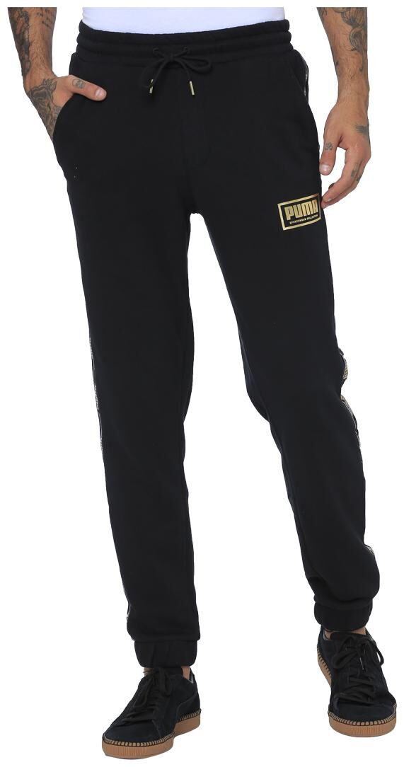 

Puma Cotton Blend Men Black Joggers