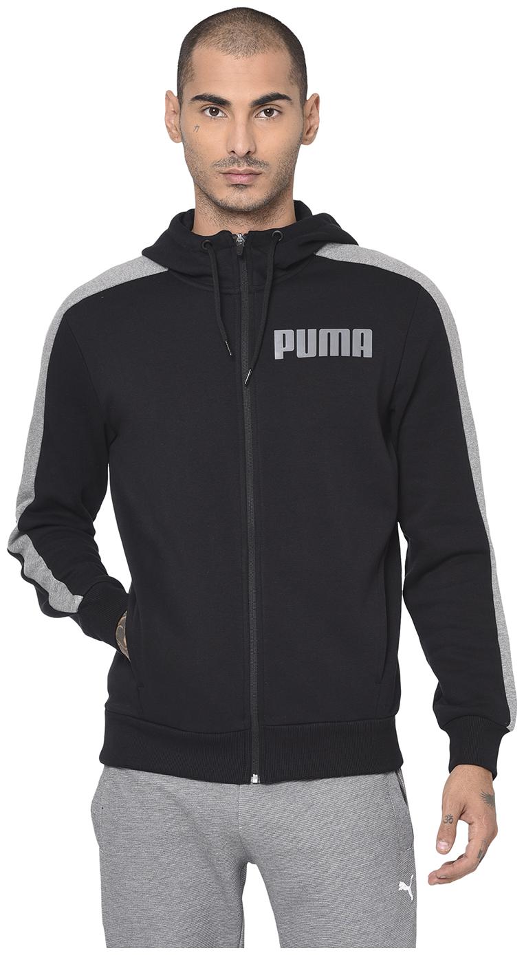 

Puma Cotton blend Men Black Quilted Jacket