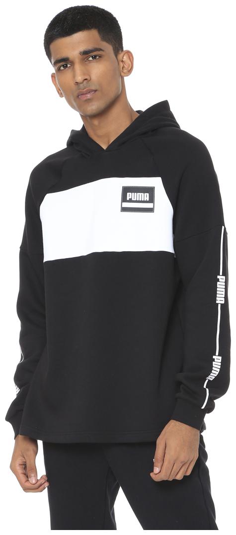 

Puma Men Black Hooded Hoodie