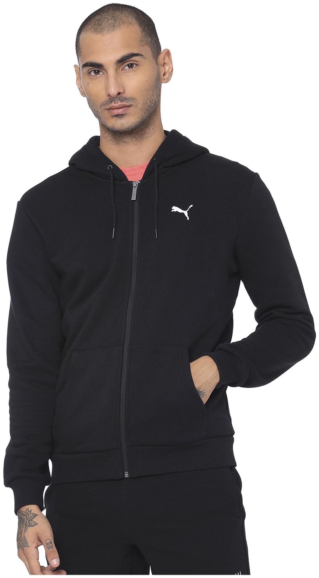 

Puma Men Black Solid Quilted jacket