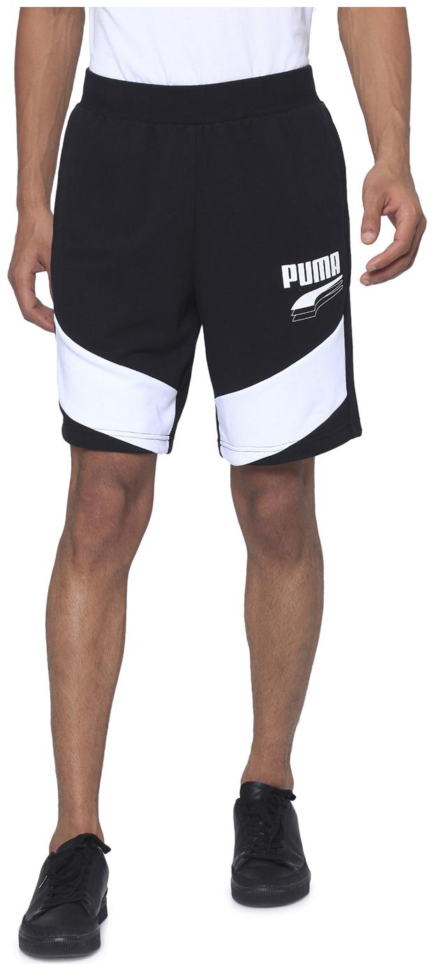 

Puma Men Black Regular Fit Regular Shorts