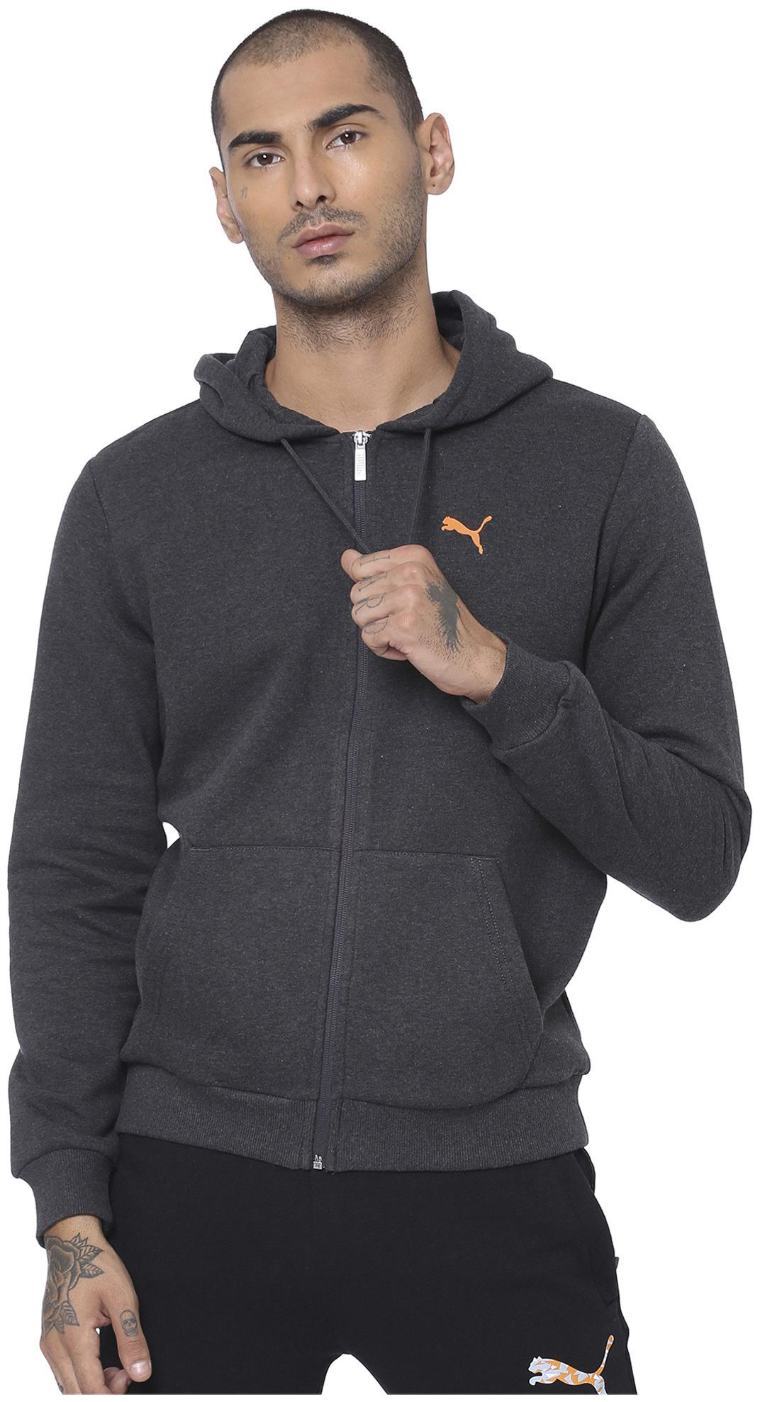 

Puma Men Grey Solid Quilted jacket