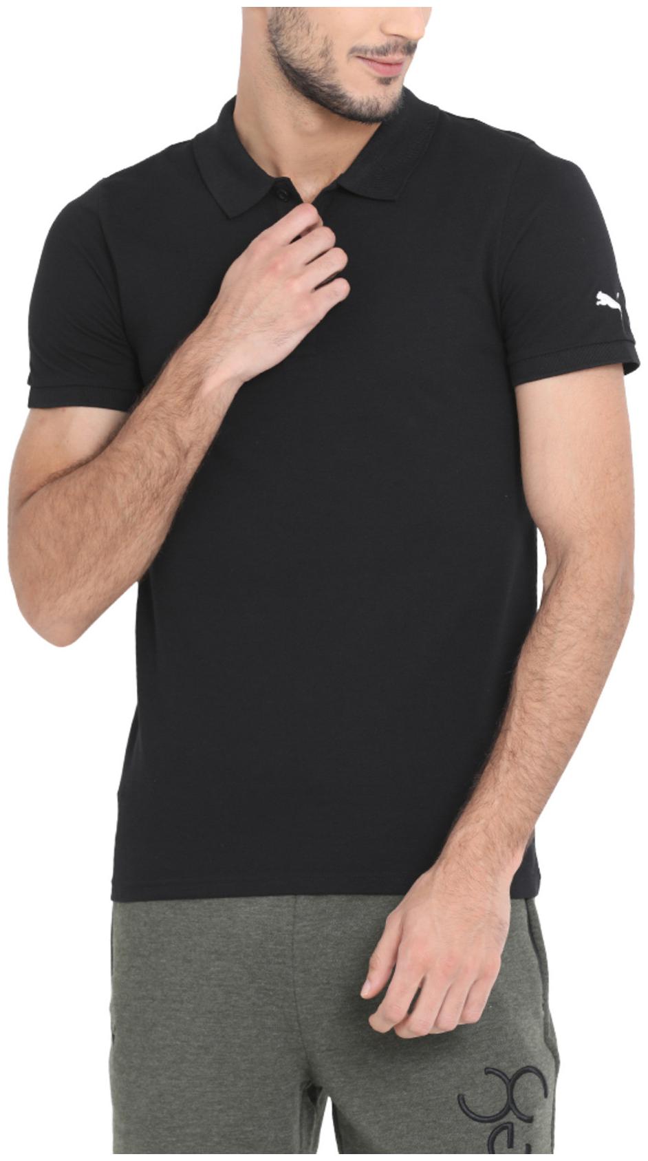 

Puma Men Black Regular fit Cotton Polo collar T-Shirt - Pack Of 1