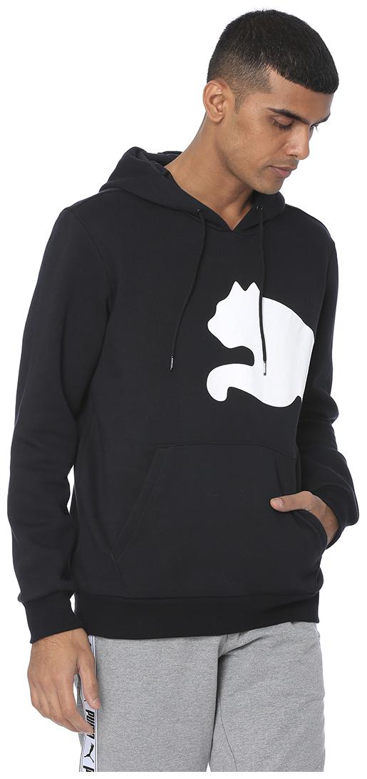 

Puma Men Black Hooded Hoodie