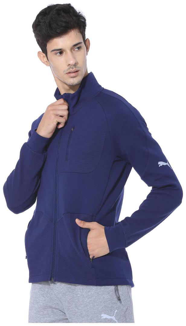 

Puma Cotton blend Men Blue Quilted Jacket