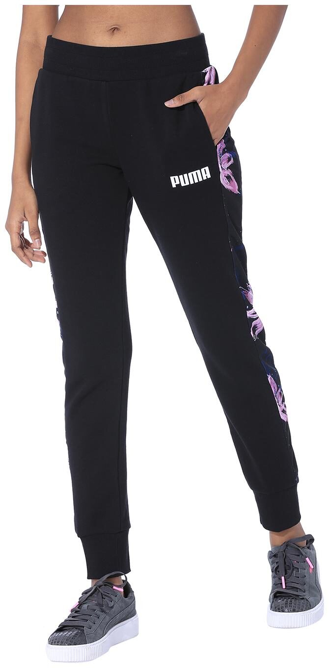 

Puma Women Regular fit Cotton Solid Track pants - Black