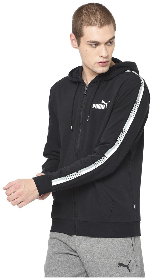

Puma Men Black Solid Quilted jacket