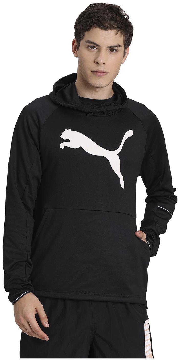 

Puma Men Black Hooded Hoodie