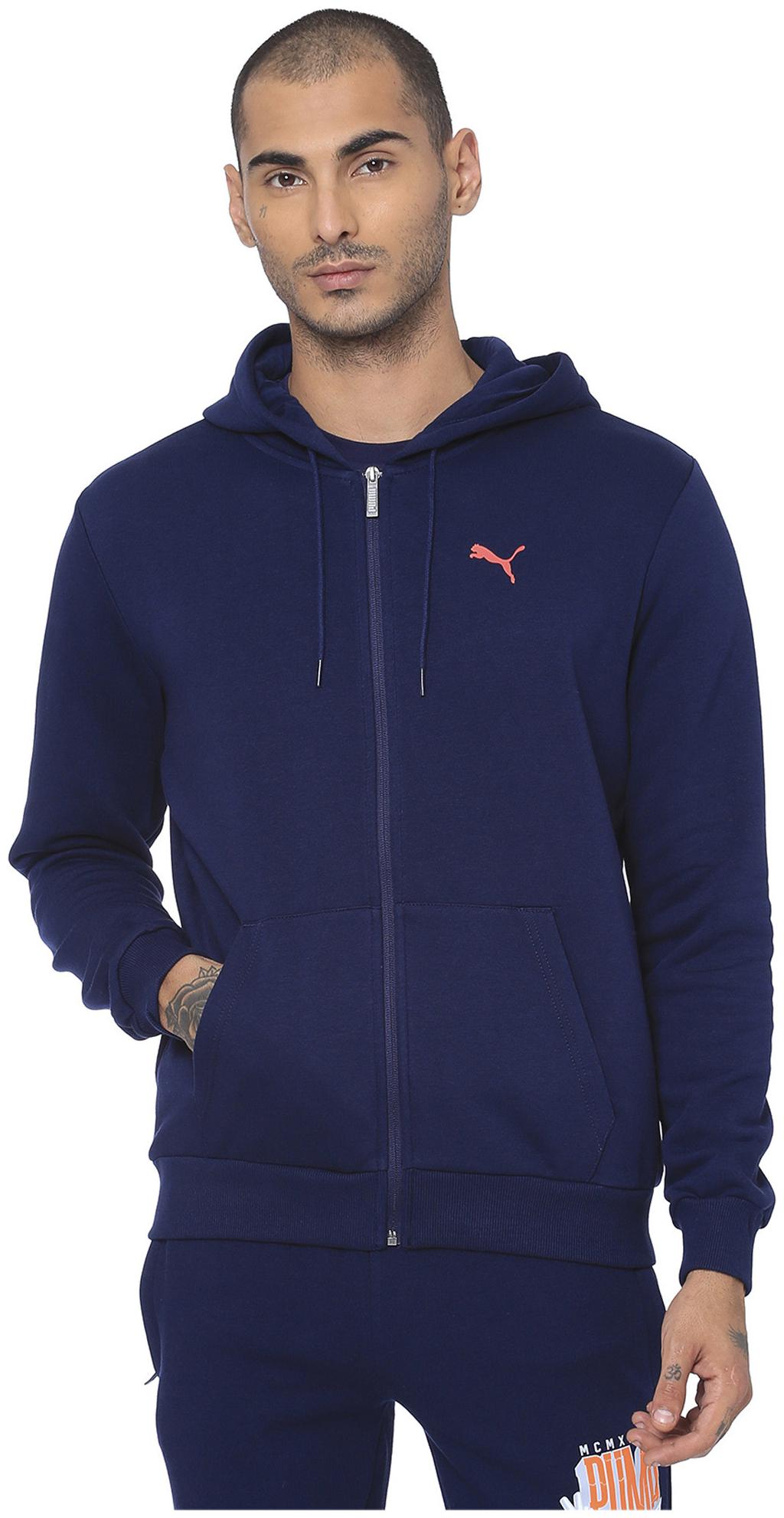 

Puma Men Blue Solid Quilted jacket