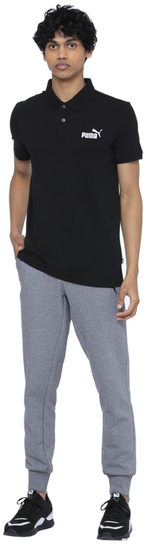 

Puma Men Black Regular fit Cotton Polo collar T-Shirt - Pack Of 1