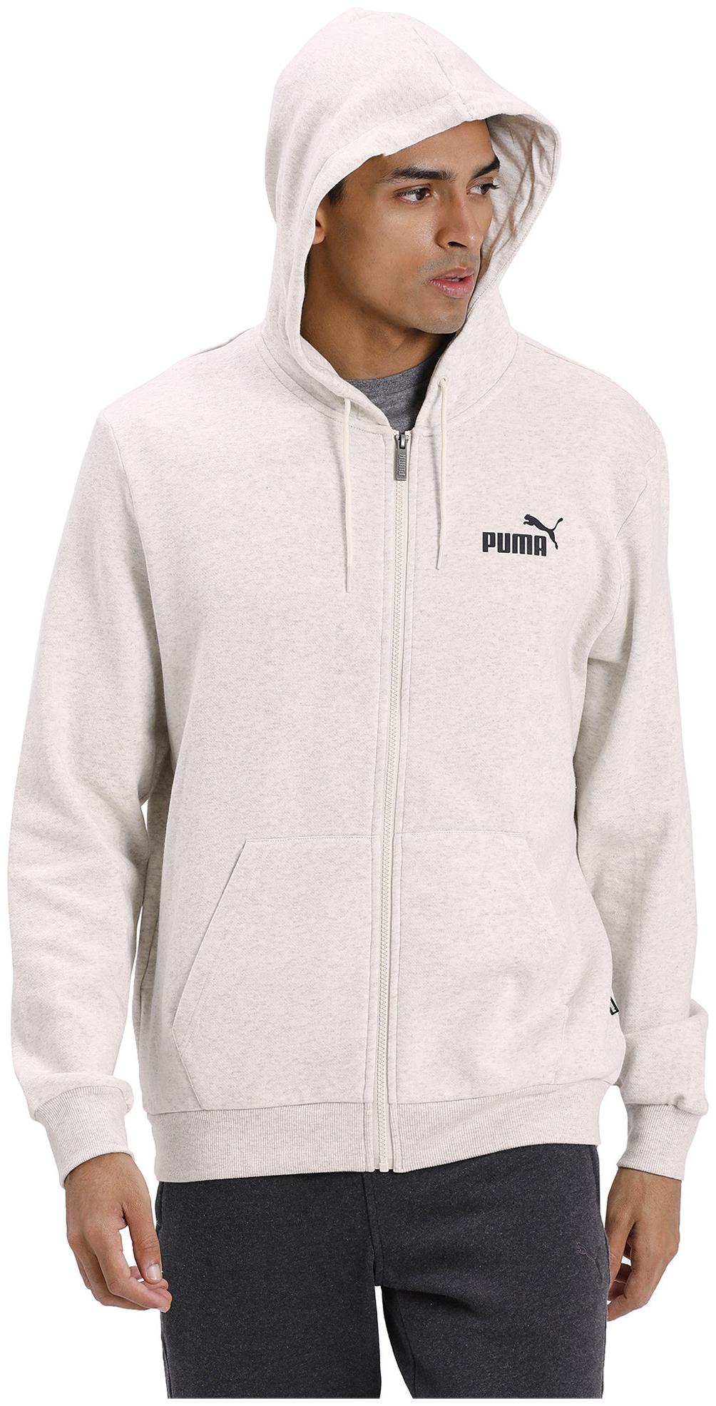 

Puma Men White Solid Quilted jacket