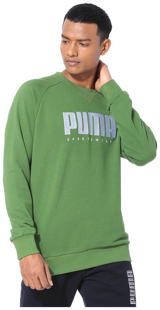 

Puma Men Green Round neck Sweatshirt