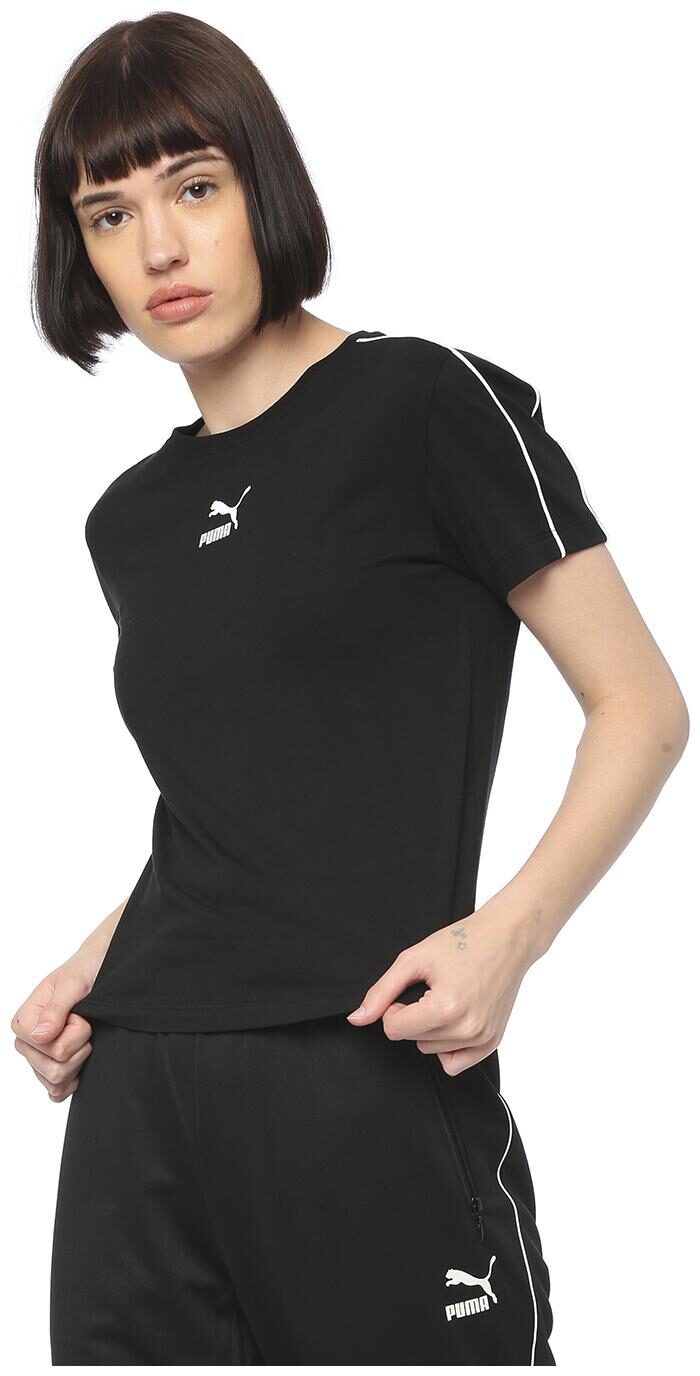 

Puma Women Solid Regular top - Black
