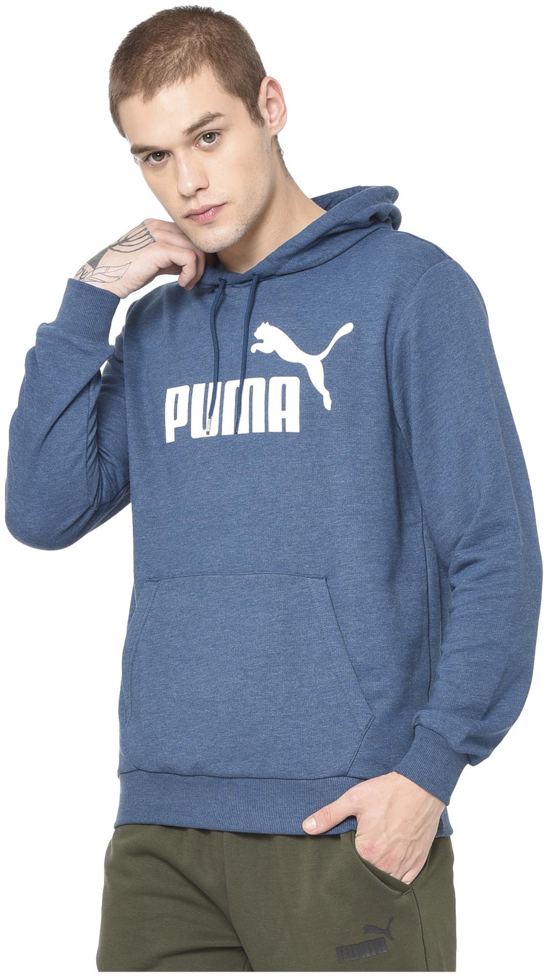 

Puma Men Blue Hooded Sweatshirt