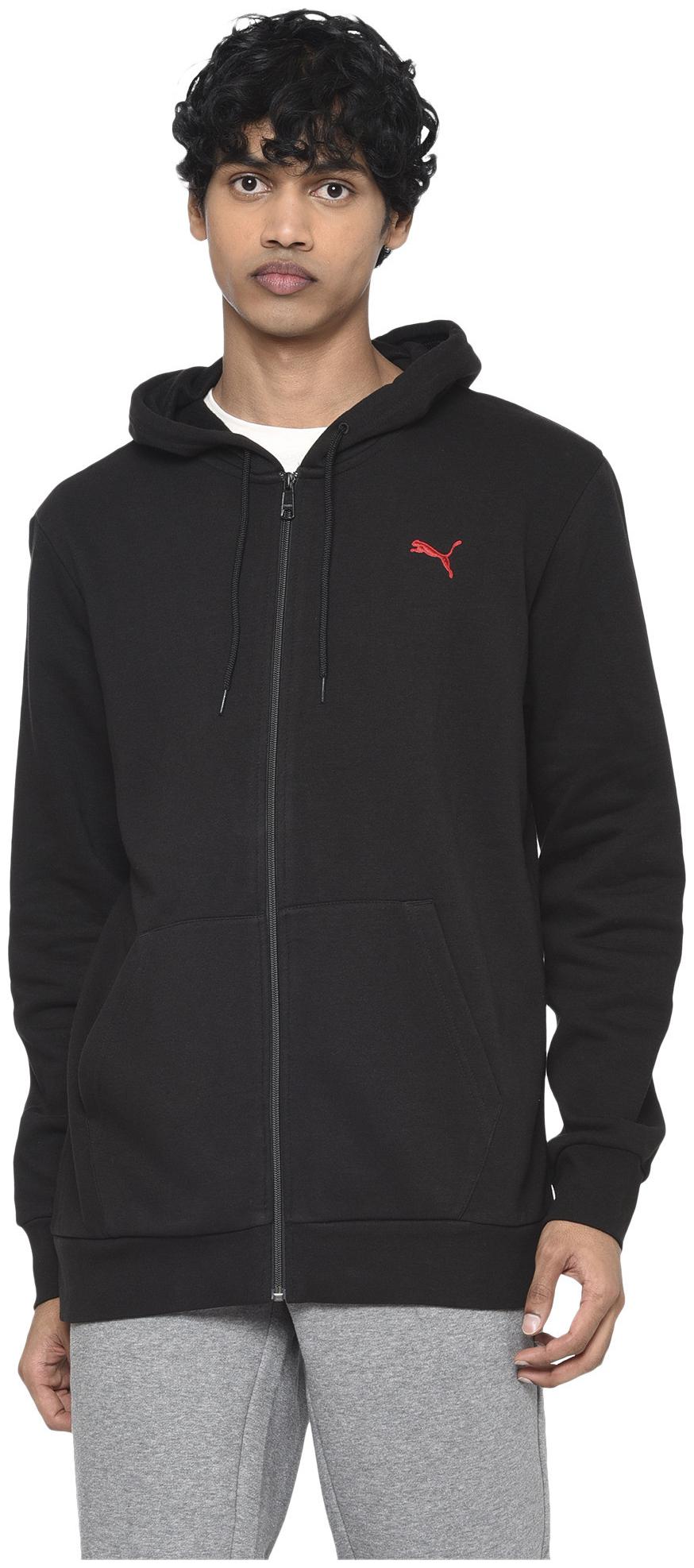 

Puma Men Black Solid Quilted jacket