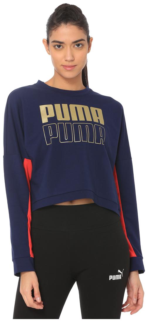 

Puma Women Printed Sweatshirt - Blue