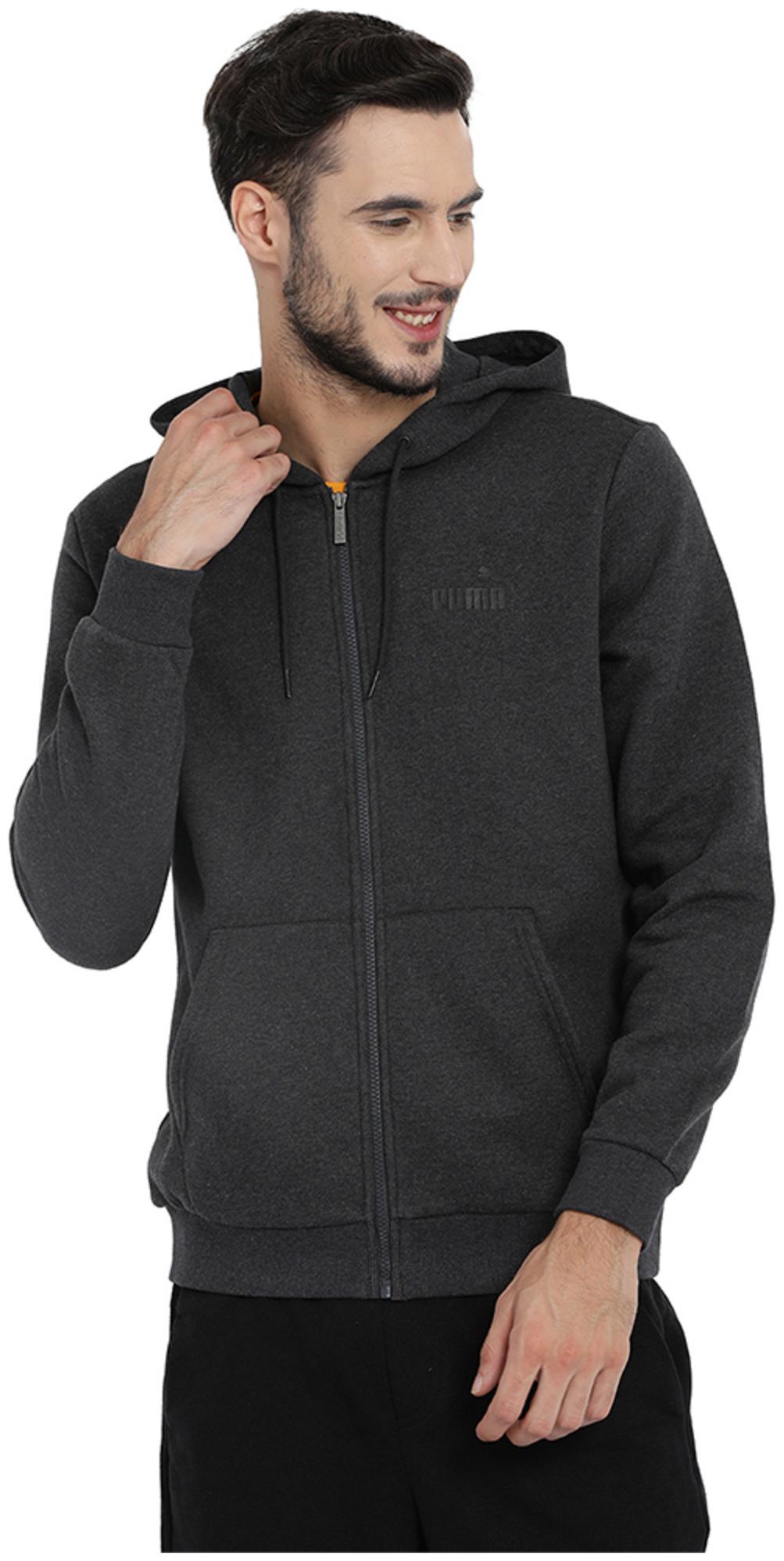 

Puma Men Grey Solid Quilted jacket