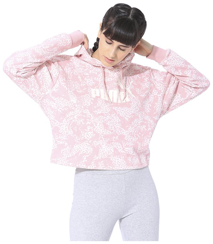 

Puma Women Printed Sweatshirt - Pink