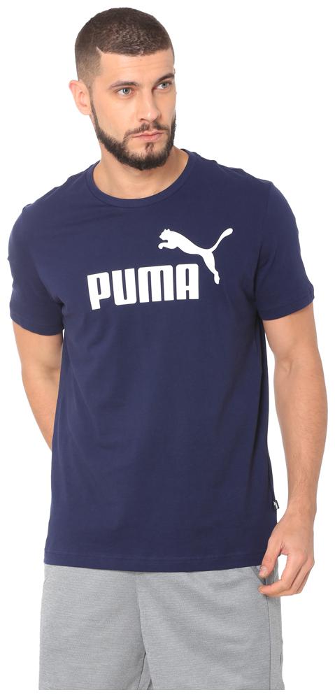 

Puma Men Blue Regular fit Cotton Round neck T-Shirt - Pack Of 1
