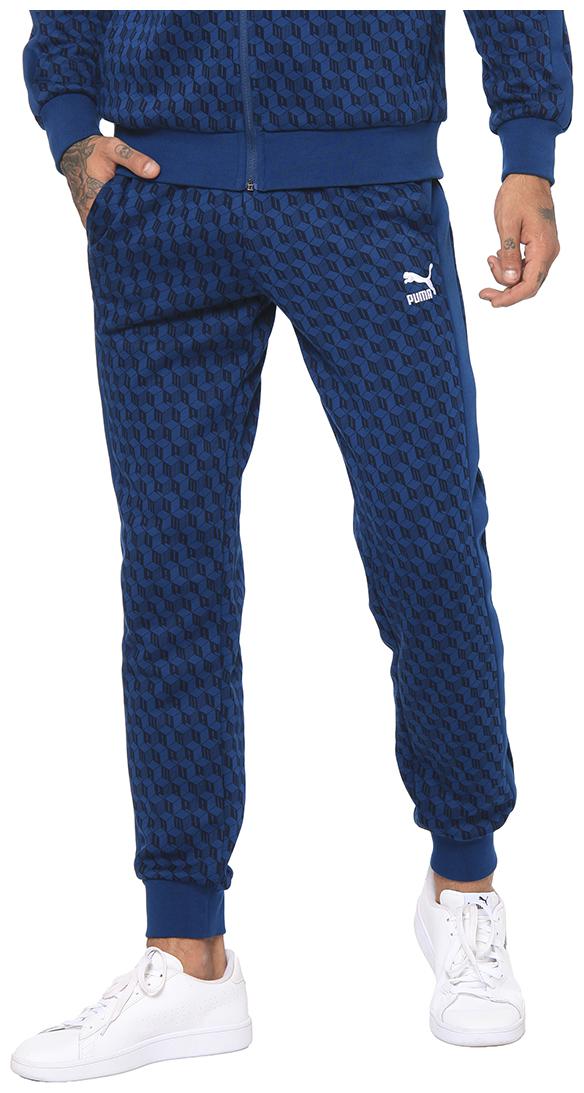 

Puma Cotton Blend Men Blue Joggers