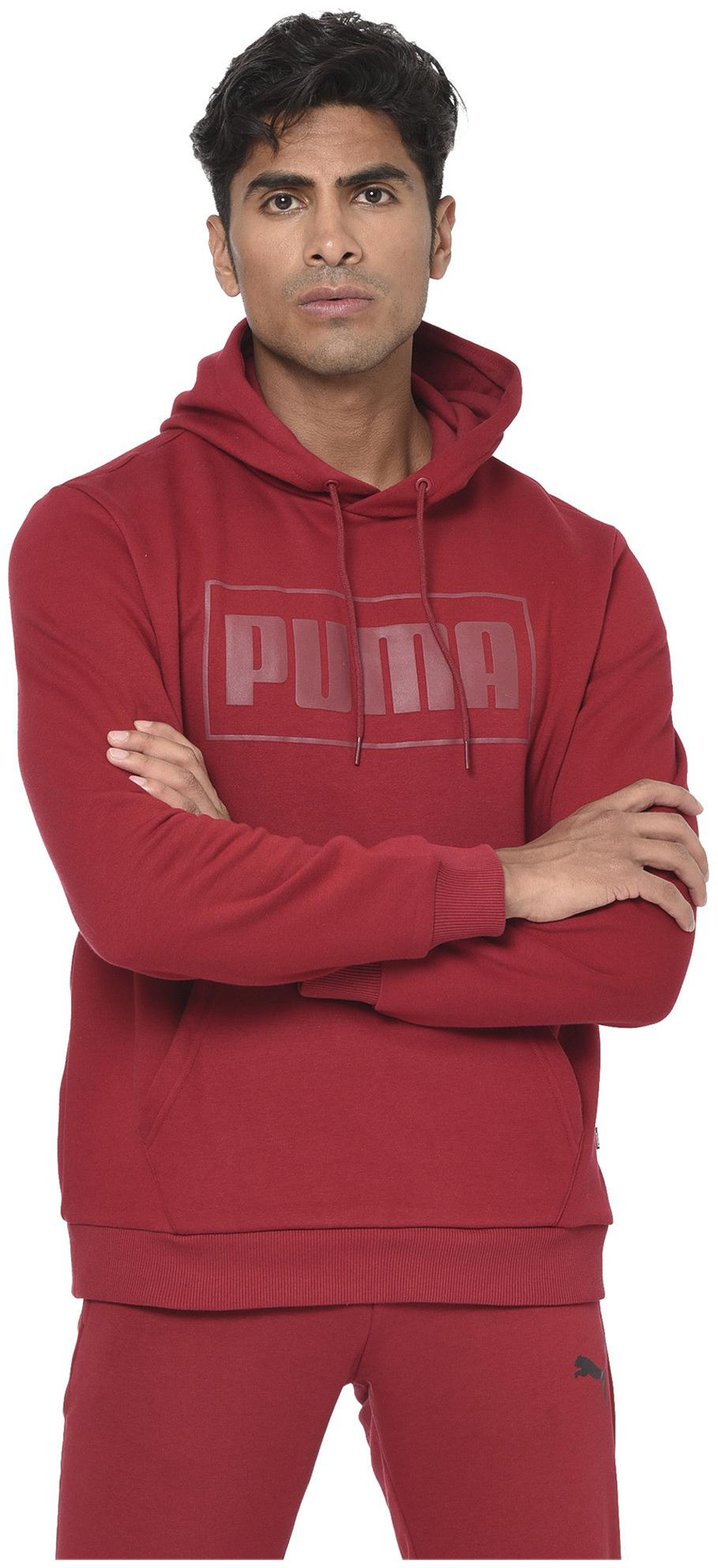 

Puma Men Red Hooded Sweatshirt