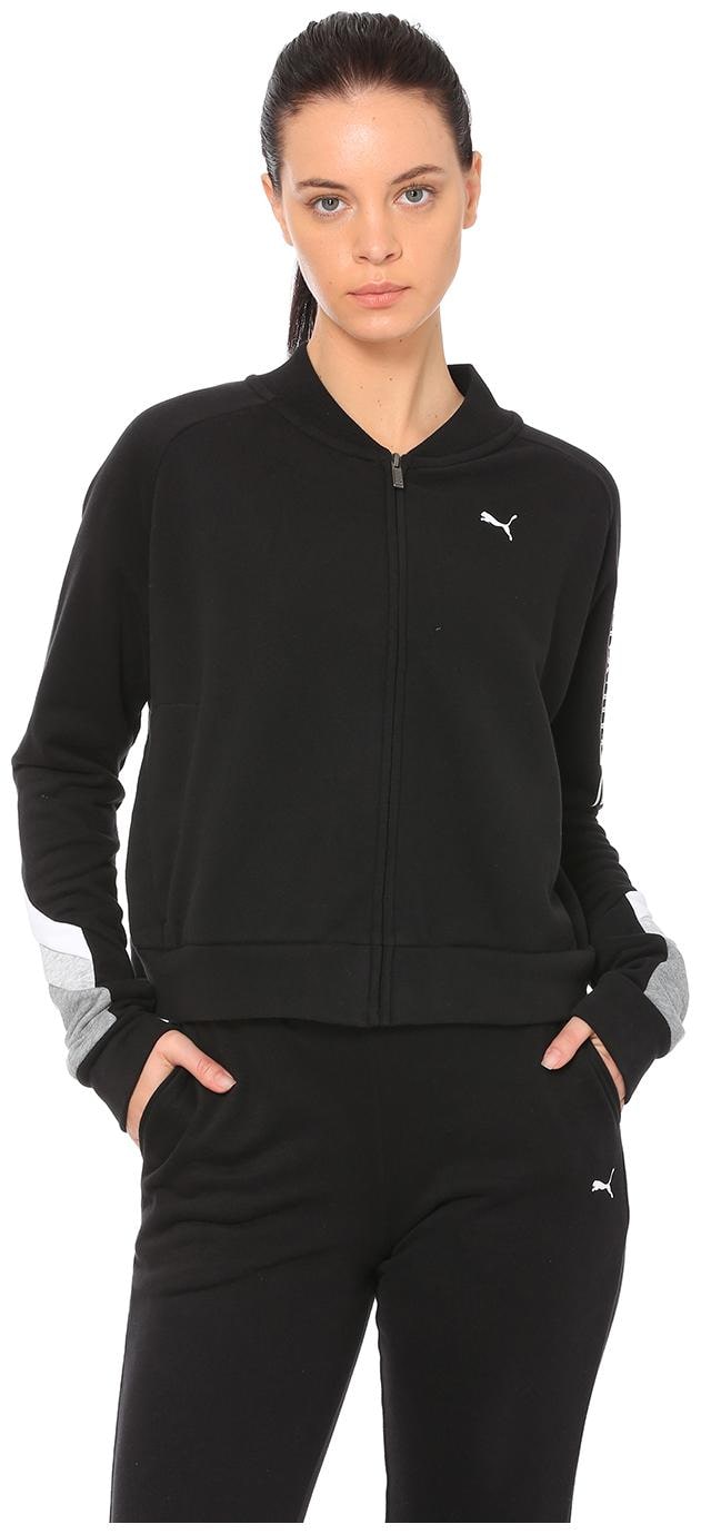 

Puma Women Colorblocked Regular Jacket - Black