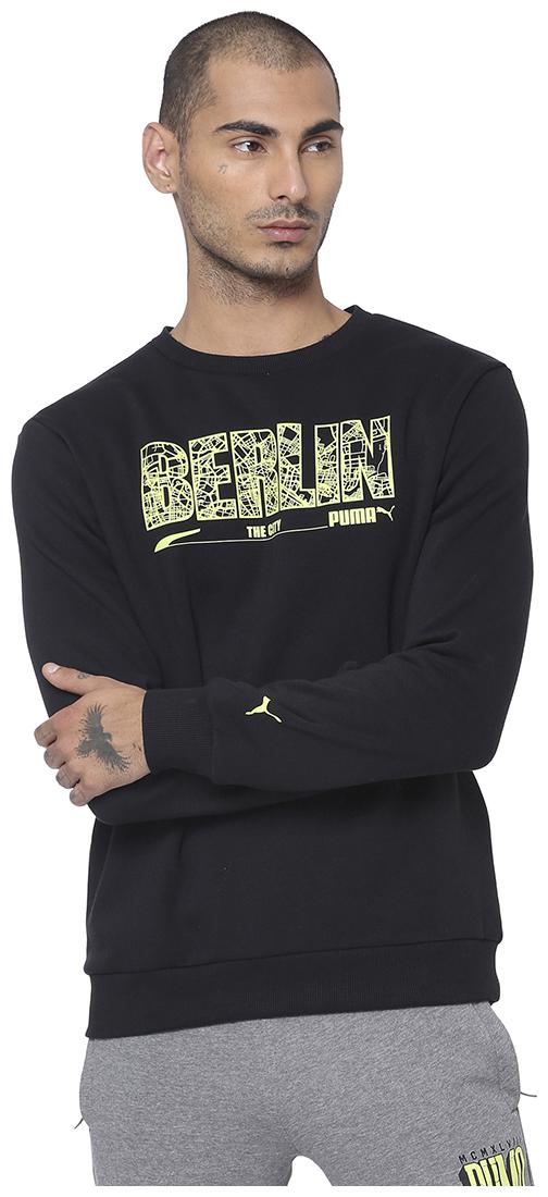 

Puma Men Black Round neck Sweatshirt