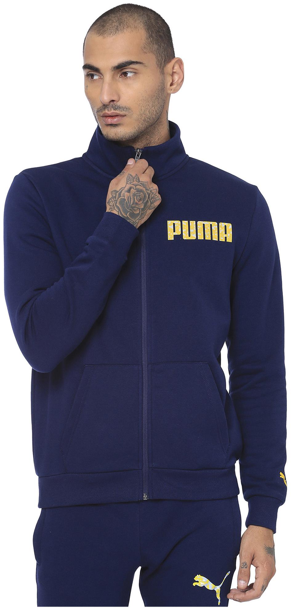 

Puma Men Blue Solid Quilted jacket