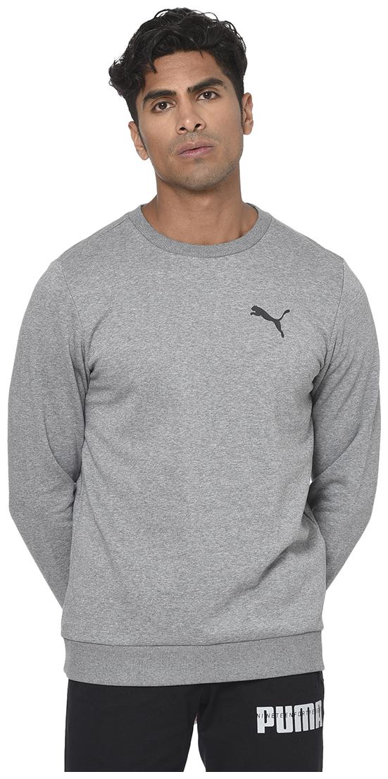 

Puma Men Grey Round neck Sweatshirt